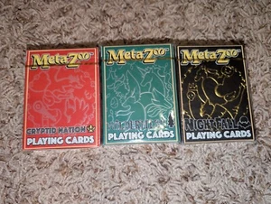 MetaZoo Kickstarter USPCC WPT Playing Card GILDED 3 Deck Set RARE SEALED - Picture 1 of 3