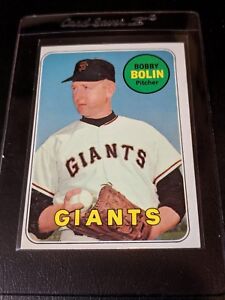 1969 topps   #505   BOBBY BOLIN   NM-MT ++  Last name in yellow letters