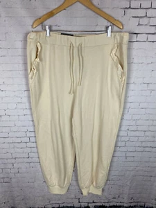 Who What Wear Jogger Pants Size 2XL Women's Beige Mid Waist Drawstring (CAR) - Picture 1 of 8