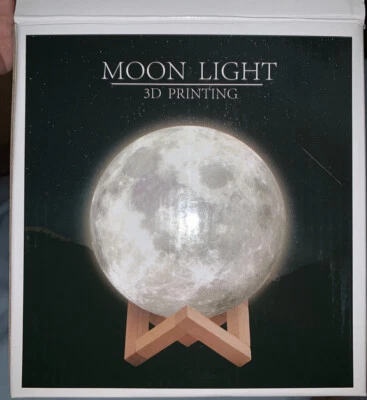 Impresión 3D Luna Galaxia Lámpara Luz Luna USB LED Luz Nocturna Táctil Cambio de Color Foto 1 de 3