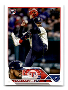 2023 Topps Update Baseball Card #US141 - Grant Anderson Rookie RC (Rangers)