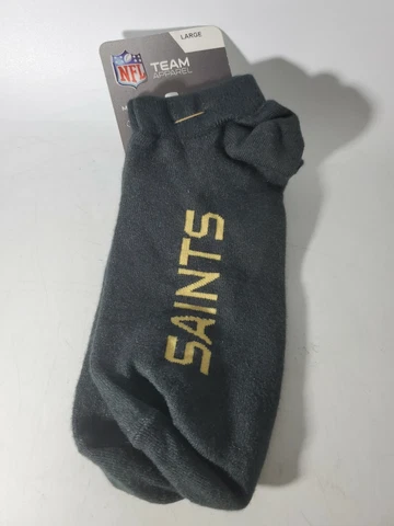 NFL New Orleans Saints Team No Show Socks Large 10-13 New Cover