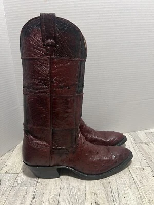 OSTRICH COWBOY BOOT  Nocona Size 7A Excellent Condition - Image 1 of 4