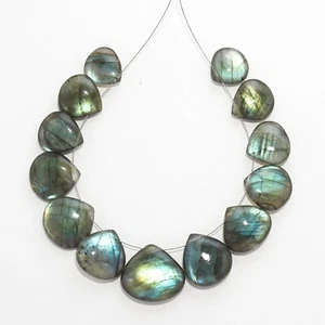 AAA 88,80 ct perline lisce labradorite naturale pietra preziosa sfusa da 11x11 mm a 17x18 mm - Foto 1 di 6