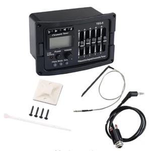 Guitar Pickup 5-Band Preamp EQ Equalizer Tuner Piezo Pickup for Acoustic Guitars - Picture 1 of 9
