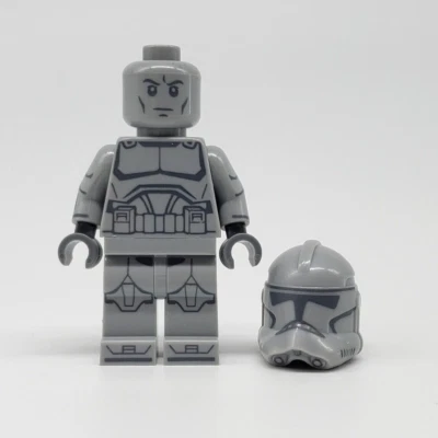 Grandpa Clone Customs Phase 2 Clone Trooper Statue Minifigure GCC Gray Lego Part - Image 1 of 3
