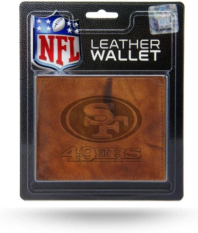 San Francisco 49ers Brown  Billfold Wallet  - Free Shipping Cover