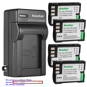 Kastar Battery Wall Charger for Olympus BLM-1 BLM-01 & Olympus EVOLT E-510 E510 - Picture 1 of 11