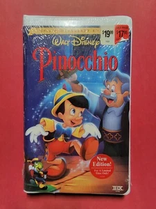 Pinocchio Walt Disney 60TH Anniversary VHS! 1999 Clamshell, SEALED! - Imagen 1 de 2