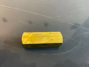 PARKER C400B Check Valve,Brass,1/4-18,5 GPM,2000 PSI - Picture 1 of 5