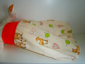 Pucksack♥Waldtiere♥Schlafsack♥Strampelsack♥Baby♥0-2Jahre♥genderneutral♥BW - Bild 1 von 4
