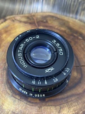 Industar 50-2 50mm f3,5 Russian Bokeh portrait Lens DSLR M42 Mount Old #2418 - Image 1 of 4