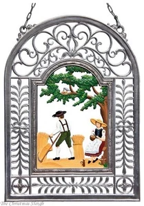Artist Wilhelm Schweizer German Pewter Zinnfiguren Wall Hanging - August Motif - Picture 1 of 1