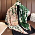 90x90cm Luxury Beach Shawl Breathable Headkerchief Women Silk Scarf