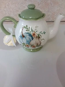 Potter's Studio Fall Pumpkin Tea Pot - Picture 1 of 9