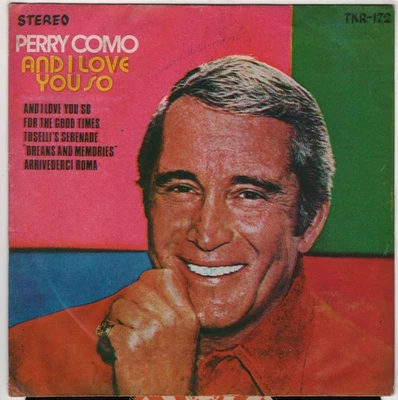 PERRY COMO 'AND I LOVE YOU SO" /AND I LOVE YOU SO / THAI EP 7" THAILAND - Image 1 of 3