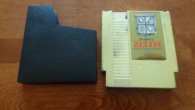 NES The Legend of Zelda Gold Cartridge & Sleeve Authentic  - Tested - Image 1 of 3