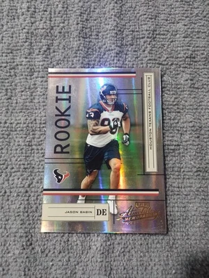 jason babin 2004 absolute rookie texans w. michigan #199 478/750 - Imagem 1 de 2