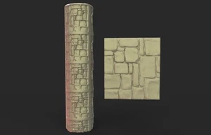 Rouleau texturé 17 pour socles Impréssion 3D pour jeux de figurines - Imagen 1 de 1
