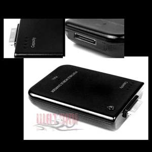 2800MAH PORTABLE EXTERNAL BLACK BATTERY MOBILE CHARGER IPHONE 4S 4 3GS 3G IPOD - Photo 1 sur 1