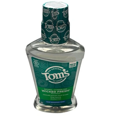 Enjuague bucal Tom's of Maine Wicked Fresh sin fluoruro Cool Mountain como nuevo Foto 1 de 4