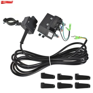Fit For ATV UTV 12V Contactor & Winch COMBO Solenoid Relay Rocker Thumb Switch - Picture 1 of 6