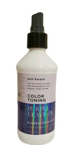 **Fine Health & Beauty Blondes Color Toning Purple Leave-In with Keratin 8 fl oz - Picture 1 of 9