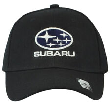 Cars Automobile Adjustable Black Curved Bill Polyester Hat Cap Racing Subaru