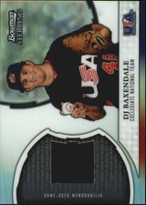 2011 Bowman Sterling USA Baseball Relics #DB DJ Baxendale 