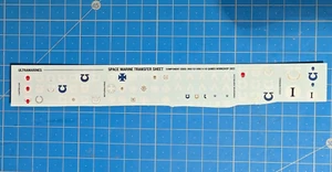 Space Marines Transfer Sheet Ultramarines Decals Leviathan Primaris OOP 2023 - Bild 1 von 1