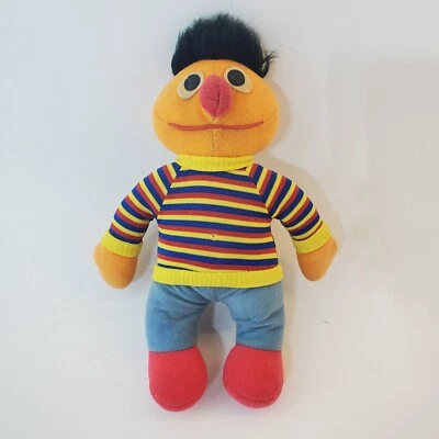 Muñeco de peluche Ernie 72900 vintage 1984 Plaza Sésamo 11" animal de peluche juguete Muppets Foto 1 de 4