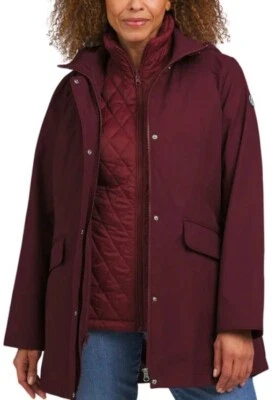 Lands' End Ladies' 3-in-1 Systems Jacket Red Black Or Tan Choose Color And Size - Image 1 of 4