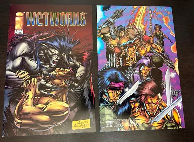 WETWORKS #2 (Image Comics 1994) -- 1st Print + VARIANT -- Set of 2 - Image 1 of 2