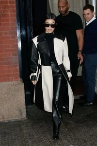 Lederjacke für Damen Trenchcoat Länge Mantel Echt Lammleder Modisch Lang - Bild 1 von 9