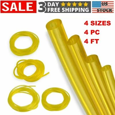 HIPA365 4 Size Fuel Line Hose 16 Feet Petrol Tubing For Ryobi Poulan Homelite Chainsaw
