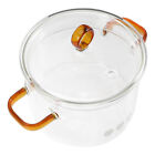 Glass Double-eared Instant Noodle Bowl Pot Small Kitchen Cooking Stew