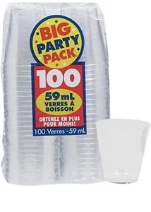 Big Party Pack Pearl Shots Cups 59ml 100count 2 Oz - Picture 1 of 4