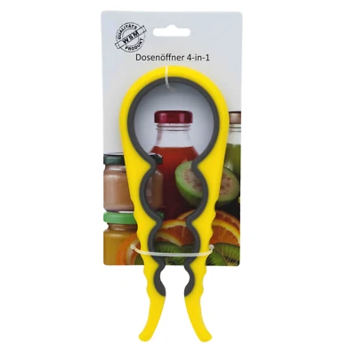 WSM Multi-Funktions Dosenöffner, Flaschenöffner; Rutschfest Griff Glasöffner 4in1