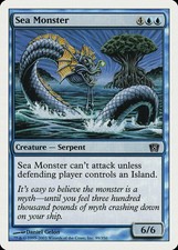 4x Sea Monster - 8th Edition Common Blue Creature x4 MTG LP EDH Magic - MTG_Dom