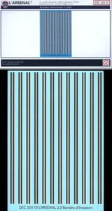 L'Arsenal Models 1/350 WORLD WAR II INVASION STRIPES DECAL SET - Picture 1 of 1