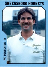 1985 Greensboro Hornets TCMA #14 Pat Dewechter Camden New Jersey Baseball Card