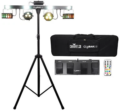 Chauvet GigBar 2.0 DMX LED 4 en 1 barra de efectos de luz con trípode + interruptor de pie + control remoto + bolsa Foto 1 de 4