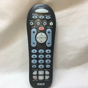 TV RCA DVD VCR & ALTRI TELECOMANDO PRODUTTORE DI APPARECCHIATURE ORIGINALI RCR314WR R25641 5Q50EW GRIGIO TESTATO - Foto 1 di 3