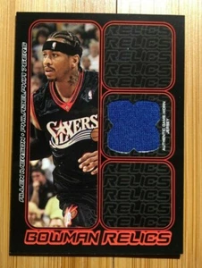2006-07 Bowman Draft Picks & Stars Relics Allen Iverson #BR-AI HOF - Picture 1 of 6