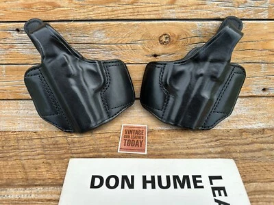 Vintage Don Hume  H721 K40 Double 9 Plain  Leather OWB Holster For KAHR P40 - Image 1 of 4