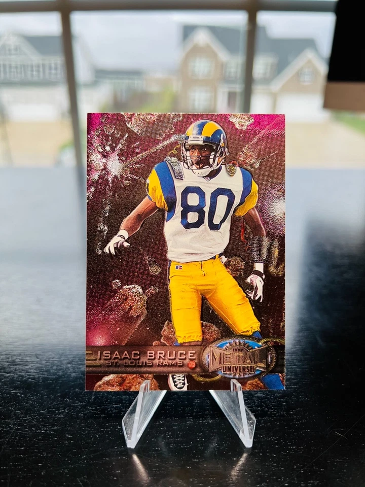 1997 Metal Universe, Isaac Bruce, #110, Isaac Bruce, Los Angeles Rams - Image 1 of 2