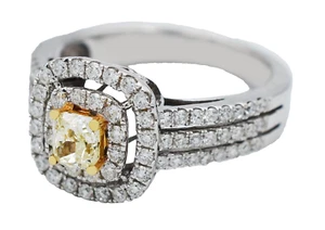 AVJX 1.0 Ct DIAMOND ENGAGEMENT RING 14K WHITE GOLD MSRP$5,895.00 - Picture 1 of 5
