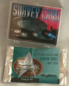 Star Trek La Próxima Generación Temporada 3 STNG Conjunto Base Skybox 1995 Casi Nuevo - Imagen 1 de 1