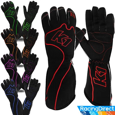 K1 - Guantes de Karting RS-1 - Guantes de Carreras de Kart Ligeros Cosidos al Inverso Foto 1 de 2