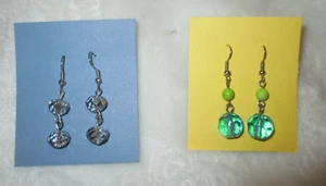 Earrings~Ladies Dangle Earrings~Beads~2 Pair~Colorful - Picture 1 of 10